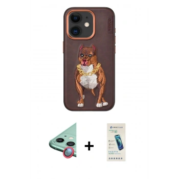 MARSİLYAN™- iPhone 11 Kılıf Nova Form Koleksiyonu - Şeffaf Pasifik Cam Ekran Koruyucu + Raze Metal Kamera Lens - KI