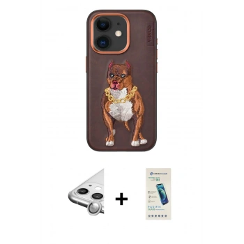 MARSİLYAN™- iPhone 11 Kılıf Nova Form Koleksiyonu - Şeffaf Pasifik Cam Ekran Koruyucu + Raze Metal Kamera Lens - GS