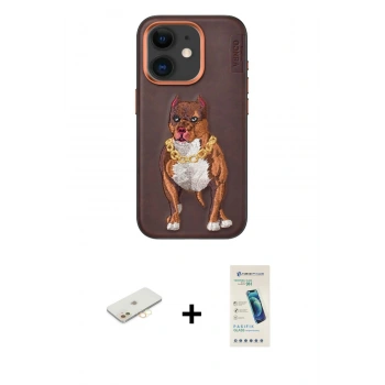 MARSİLYAN™- iPhone 11 Kılıf Nova Form Koleksiyonu - Şeffaf Pasifik Cam Ekran Koruyucu + Renkli Kamera Lens Koruma Cam - SI