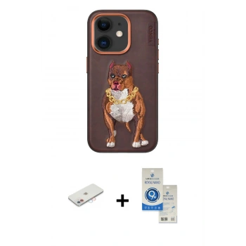 MARSİLYAN™- iPhone 11 Kılıf Nova Form Koleksiyonu - Şeffaf Royal Nano Ekran Koruyucu + Renkli Kamera Lens Koruma Cam - PE