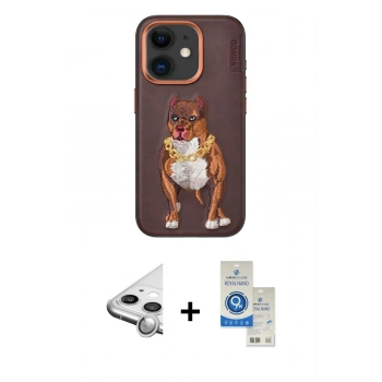 MARSİLYAN™- iPhone 11 Kılıf Nova Form Koleksiyonu - Şeffaf Royal Nano Ekran Koruyucu + Raze Metal Kamera Lens - GS