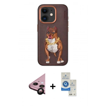 MARSİLYAN™- iPhone 11 Kılıf Nova Form Koleksiyonu - Şeffaf Royal Nano Ekran Koruyucu + Raze Metal Kamera Lens - SH