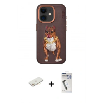 MARSİLYAN™- iPhone 11 Kılıf Nova Form Koleksiyonu - Şeffaf Uv Polymer Nano Ekran Koruyucu + Renkli Kamera Lens Koruma Cam - SI