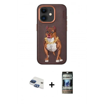 MARSİLYAN™- iPhone 11 Kılıf Nova Form Koleksiyonu - Siyah 34D Hayalet Izgaralı Cam + Pers Alüminyum Kamera Lens - LT