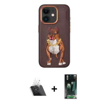 MARSİLYAN™- iPhone 11 Kılıf Nova Form Koleksiyonu - Siyah 360 Mat Full Body Arka Koruyucu + Kamera Lens Koruma Cam - SF