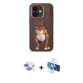 MARSİLYAN™- iPhone 11 Kılıf Nova Form Koleksiyonu - Siyah 3D Antistatik Cam Ekran Koruyucu + Pers Alüminyum Kamera Lens - GI