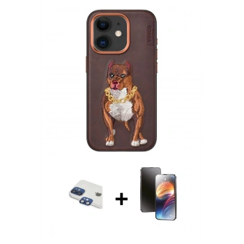 MARSİLYAN™- iPhone 11 Kılıf Nova Form Koleksiyonu - Siyah 3D Antistatik Mat Seramik Nano Ekran Koruyucu + Pers Alüminyum Kamera Lens - LT