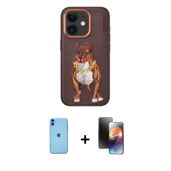 MARSİLYAN™- iPhone 11 Kılıf Nova Form Koleksiyonu - Siyah 3D Antistatik Mat Seramik Nano Ekran Koruyucu + Neon Fosforlu Kamera Lens - MI