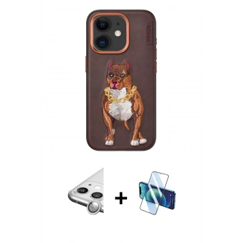 MARSİLYAN™- iPhone 11 Kılıf Nova Form Koleksiyonu - Siyah 3D Antistatik Seramik Nano Ekran Koruyucu + Raze Metal Kamera Lens - GS