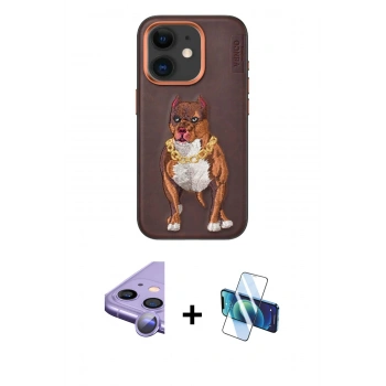 MARSİLYAN™- iPhone 11 Kılıf Nova Form Koleksiyonu - Siyah 3D Antistatik Seramik Nano Ekran Koruyucu + Raze Metal Kamera Lens - MR