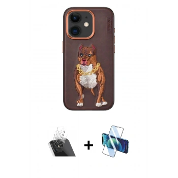 MARSİLYAN™- iPhone 11 Kılıf Nova Form Koleksiyonu - Siyah 3D Antistatik Seramik Nano Ekran Koruyucu + Kamera Lens Koruma Cam - SF