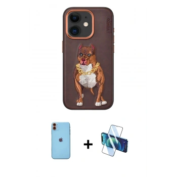 MARSİLYAN™- iPhone 11 Kılıf Nova Form Koleksiyonu - Siyah 3D Antistatik Seramik Nano Ekran Koruyucu + Neon Fosforlu Kamera Lens - TU