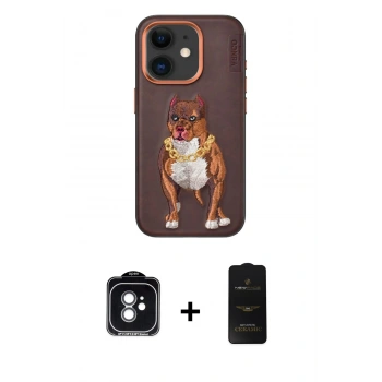MARSİLYAN™- iPhone 11 Kılıf Nova Form Koleksiyonu - Siyah 6D Antistatik Mat Seramik Hayalet Nano Ekran Koruyucu + PVD Metal Kamera Lens - YL