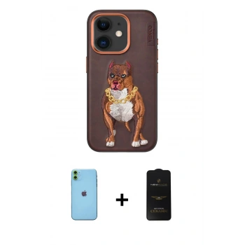MARSİLYAN™- iPhone 11 Kılıf Nova Form Koleksiyonu - Siyah 6D Antistatik Mat Seramik Hayalet Nano Ekran Koruyucu + Neon Fosforlu Kamera Lens - YL