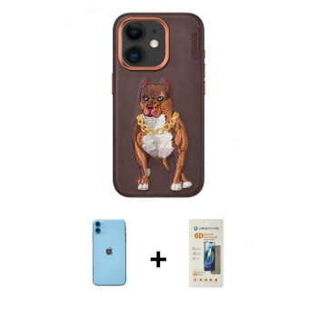 MARSİLYAN™- iPhone 11 Kılıf Nova Form Koleksiyonu - Siyah 6D Mat Seramik Hayalet Nano Ekran Koruyucu + Neon Fosforlu Kamera Lens - MI