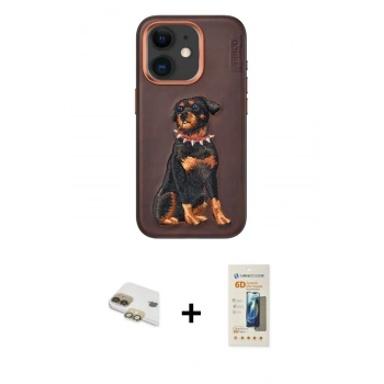 MARSİLYAN™- iPhone 11 Kılıf Nova Form Koleksiyonu - Siyah 6D Mat Seramik Hayalet Nano Ekran Koruyucu + Pers Alüminyum Kamera Lens - GD