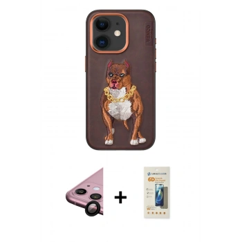 MARSİLYAN™- iPhone 11 Kılıf Nova Form Koleksiyonu - Siyah 6D Mat Seramik Hayalet Nano Ekran Koruyucu + Raze Metal Kamera Lens - SH