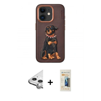 MARSİLYAN™- iPhone 11 Kılıf Nova Form Koleksiyonu - Siyah 6D Mat Seramik Hayalet Nano Ekran Koruyucu + Raze Metal Kamera Lens - GS