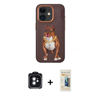 MARSİLYAN™- iPhone 11 Kılıf Nova Form Koleksiyonu - Siyah 6D Mat Seramik Hayalet Nano Ekran Koruyucu + PVD Metal Kamera Lens - SH
