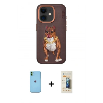 MARSİLYAN™- iPhone 11 Kılıf Nova Form Koleksiyonu - Siyah 6D Mat Seramik Hayalet Nano Ekran Koruyucu + Neon Fosforlu Kamera Lens - YL