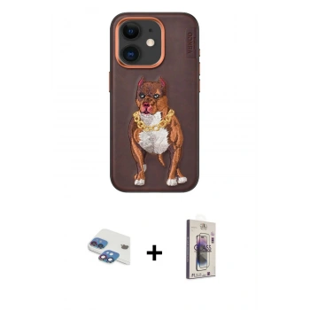 MARSİLYAN™- iPhone 11 Kılıf Nova Form Koleksiyonu - Siyah Bilvis 3D Cam Ekran Koruyucu + Pers Alüminyum Kamera Lens - GI