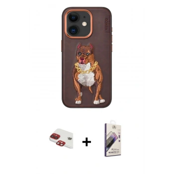 MARSİLYAN™- iPhone 11 Kılıf Nova Form Koleksiyonu - Siyah Bilvis 3D Mat Cam Ekran Koruyucu + Pers Alüminyum Kamera Lens - KI