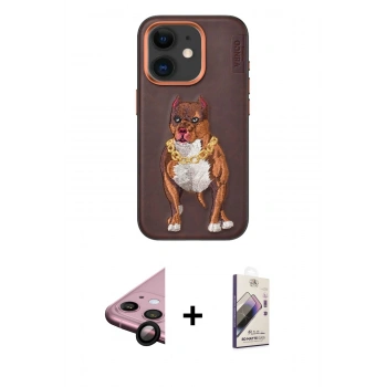 MARSİLYAN™- iPhone 11 Kılıf Nova Form Koleksiyonu - Siyah Bilvis 3D Mat Cam Ekran Koruyucu + Raze Metal Kamera Lens - SH
