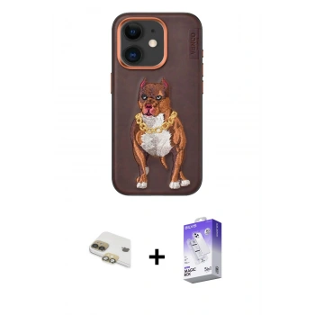 MARSİLYAN™- iPhone 11 Kılıf Nova Form Koleksiyonu - Siyah Bilvis 5in1 3D Magic Cam Ekran Koruyucu + Pers Alüminyum Kamera Lens - GD