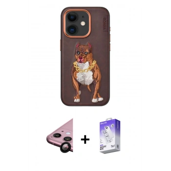 MARSİLYAN™- iPhone 11 Kılıf Nova Form Koleksiyonu - Siyah Bilvis 5in1 3D Magic Cam Ekran Koruyucu + Raze Metal Kamera Lens - SH