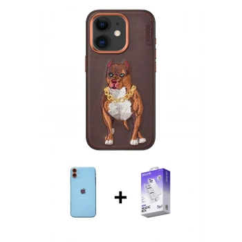 MARSİLYAN™- iPhone 11 Kılıf Nova Form Koleksiyonu - Siyah Bilvis 5in1 3D Magic Cam Ekran Koruyucu + Neon Fosforlu Kamera Lens - TU