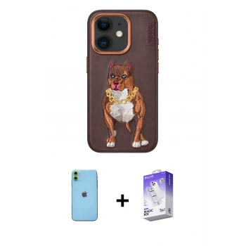 MARSİLYAN™- iPhone 11 Kılıf Nova Form Koleksiyonu - Siyah Bilvis 5in1 3D Magic Cam Ekran Koruyucu + Neon Fosforlu Kamera Lens - YL