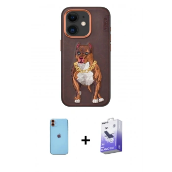 MARSİLYAN™- iPhone 11 Kılıf Nova Form Koleksiyonu - Siyah Bilvis 5in1 5D Magic Hayalet Cam Ekran Koruyucu + Neon Fosforlu Kamera Lens - TU