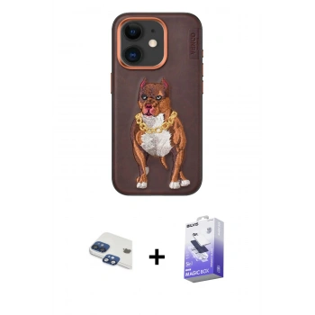 MARSİLYAN™- iPhone 11 Kılıf Nova Form Koleksiyonu - Siyah Bilvis 5in1 5D Magic Hayalet Cam Ekran Koruyucu + Pers Alüminyum Kamera Lens - LT