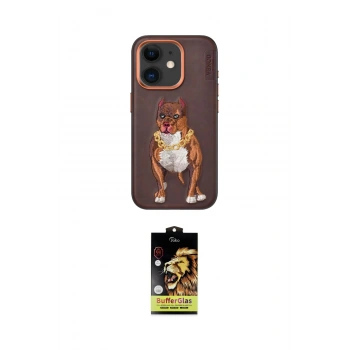 MARSİLYAN™- iPhone 11 Kılıf Nova Form Koleksiyonu - Siyah Buffer Cam Ekran Koruyucu