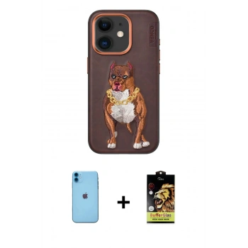 MARSİLYAN™- iPhone 11 Kılıf Nova Form Koleksiyonu - Siyah Buffer Cam Ekran Koruyucu + Neon Fosforlu Kamera Lens - MI