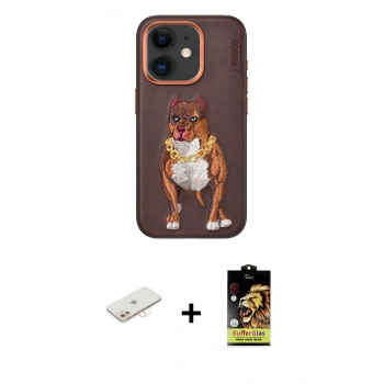 MARSİLYAN™- iPhone 11 Kılıf Nova Form Koleksiyonu - Siyah Buffer Cam Ekran Koruyucu + Renkli Kamera Lens Koruma Cam - SI