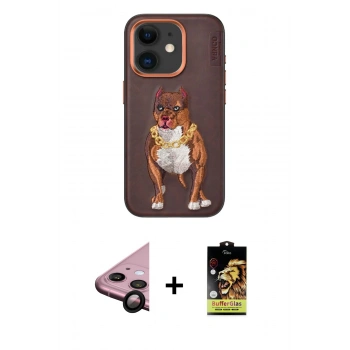 MARSİLYAN™- iPhone 11 Kılıf Nova Form Koleksiyonu - Siyah Buffer Cam Ekran Koruyucu + Raze Metal Kamera Lens - SH