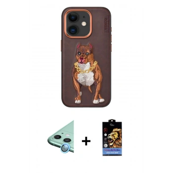 MARSİLYAN™- iPhone 11 Kılıf Nova Form Koleksiyonu - Siyah Buffer Hayalet Cam Ekran Koruyucu + Raze Metal Kamera Lens - MI