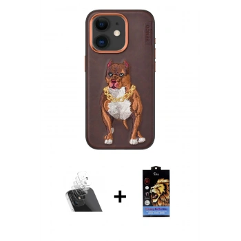 MARSİLYAN™- iPhone 11 Kılıf Nova Form Koleksiyonu - Siyah Buffer Hayalet Cam Ekran Koruyucu + Kamera Lens Koruma Cam - SF