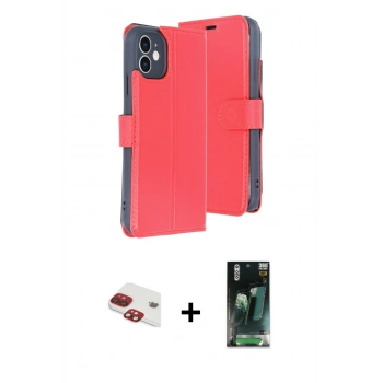 MARSİLYAN™- iPhone 11 Kılıf Siluet Işık Serisi - Şeffaf 360 Full Body Arka Koruyucu + Pers Alüminyum Kamera Lens - KI
