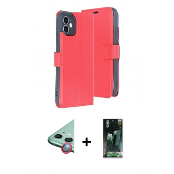 MARSİLYAN™- iPhone 11 Kılıf Siluet Işık Serisi - Şeffaf 360 Full Body Arka Koruyucu + Raze Metal Kamera Lens - KI