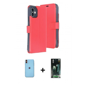 MARSİLYAN™- iPhone 11 Kılıf Siluet Işık Serisi - Şeffaf 360 Full Body Arka Koruyucu + Neon Fosforlu Kamera Lens - TU