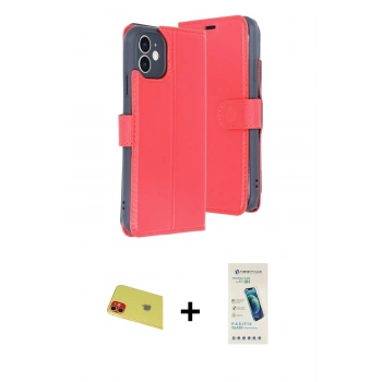 MARSİLYAN™- iPhone 11 Kılıf Siluet Işık Serisi - Şeffaf Pasifik Cam Ekran Koruyucu + Rainbow Kamera Lens Koruma Cam - KI