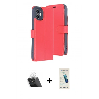 MARSİLYAN™- iPhone 11 Kılıf Siluet Işık Serisi - Şeffaf Pasifik Cam Ekran Koruyucu + Kamera Lens Koruma Cam - SF