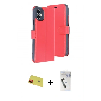 MARSİLYAN™- iPhone 11 Kılıf Siluet Işık Serisi - Şeffaf Uv Polymer Nano Ekran Koruyucu + Rainbow Kamera Lens Koruma Cam - KI