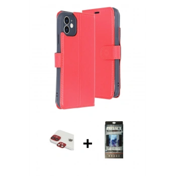 MARSİLYAN™- iPhone 11 Kılıf Siluet Işık Serisi - Siyah 34D Hayalet Izgaralı Cam + Pers Alüminyum Kamera Lens - KI