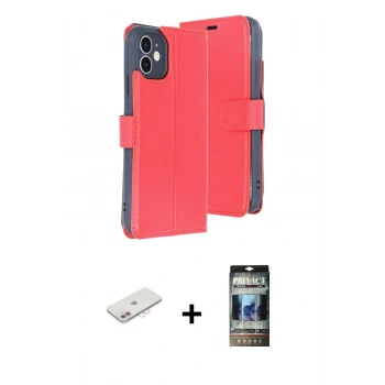 MARSİLYAN™- iPhone 11 Kılıf Siluet Işık Serisi - Siyah 34D Hayalet Izgaralı Cam + Renkli Kamera Lens Koruma Cam - PE