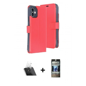 MARSİLYAN™- iPhone 11 Kılıf Siluet Işık Serisi - Siyah 34D Hayalet Izgaralı Cam + Kamera Lens Koruma Cam - SF