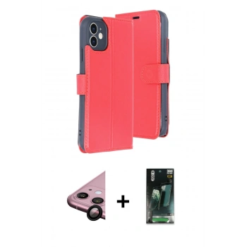 MARSİLYAN™- iPhone 11 Kılıf Siluet Işık Serisi - Siyah 360 Mat Full Body Arka Koruyucu + Raze Metal Kamera Lens - SH