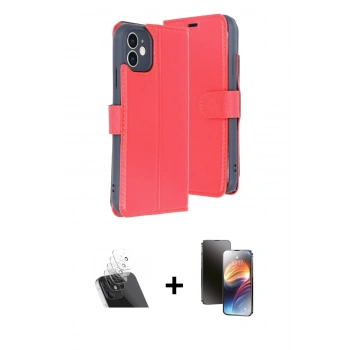 MARSİLYAN™- iPhone 11 Kılıf Siluet Işık Serisi - Siyah 3D Antistatik Mat Seramik Nano Ekran Koruyucu + Kamera Lens Koruma Cam - SF